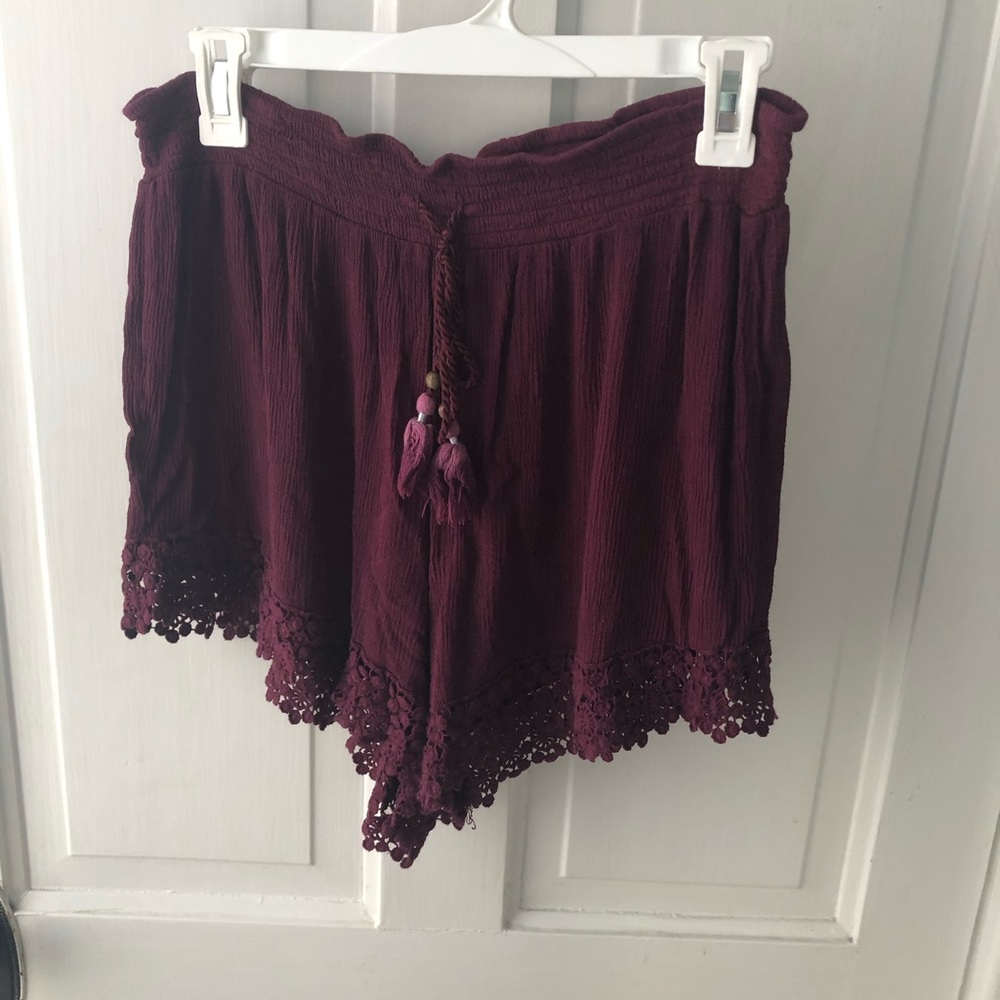 Crepe shorts